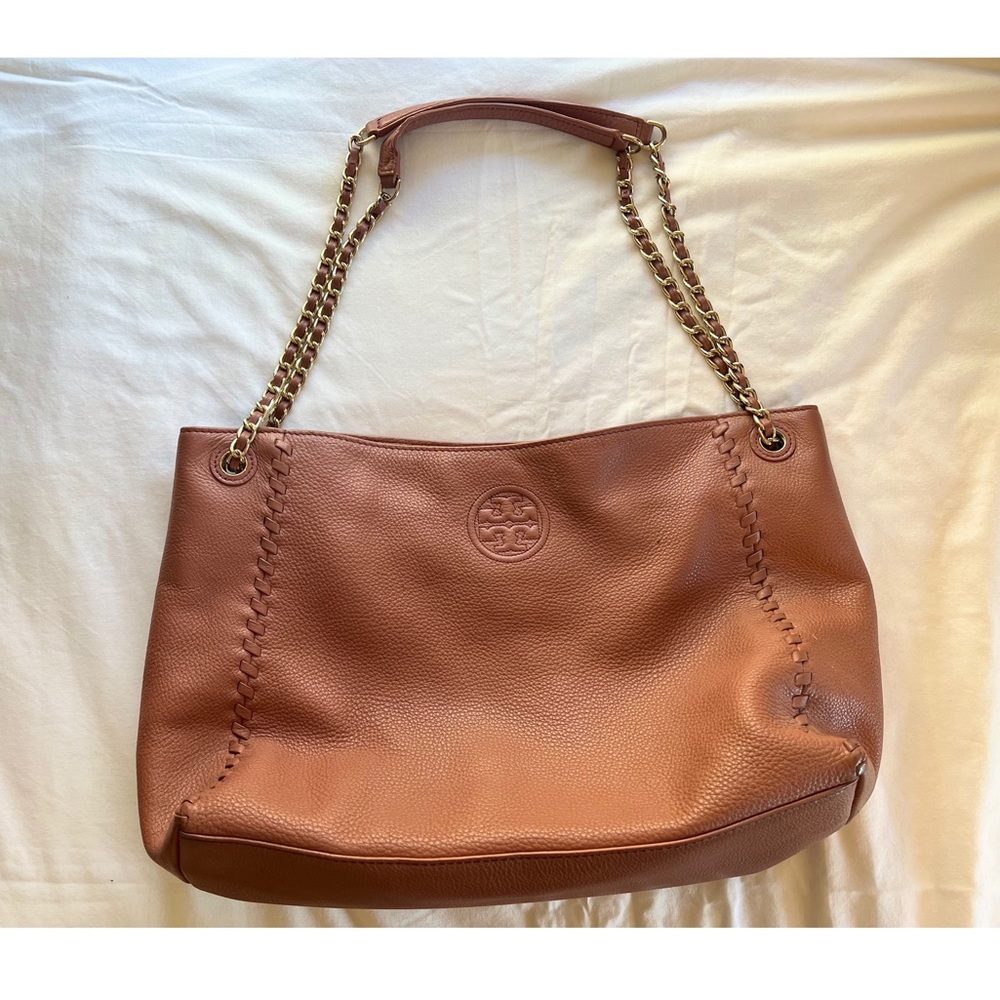 Tory Burch Chain Leather Slouchy Tote